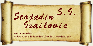 Stojadin Isailović vizit kartica
